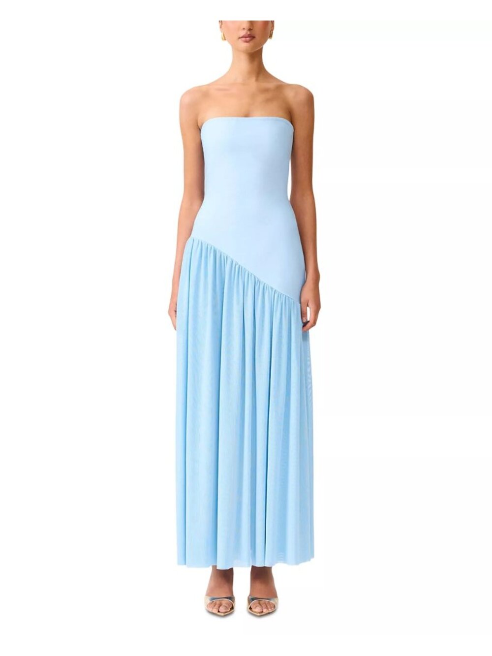 NWT Elliatt Jesselle Asymmetric Gown Baby Blue Size XL